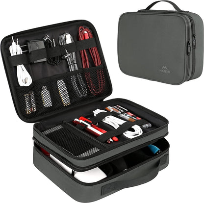 MATEIN Cable Organizer Bag, Large Travel Storage Bag, Sturdy Tool Case