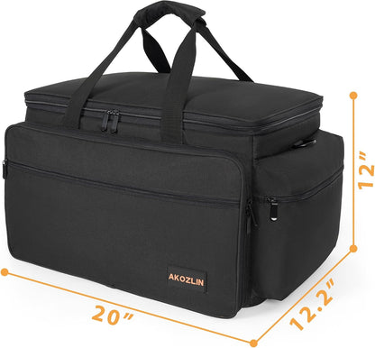 AKOZLIN Cable File Bag with Dividers for Sound Instrument Accessories