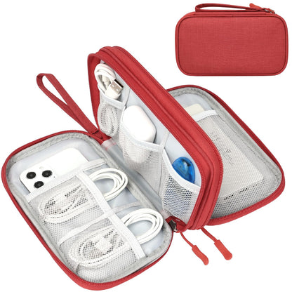 FYY Electronic Organizer, Travel Tech Pouch Bag, Cable Organizer Black