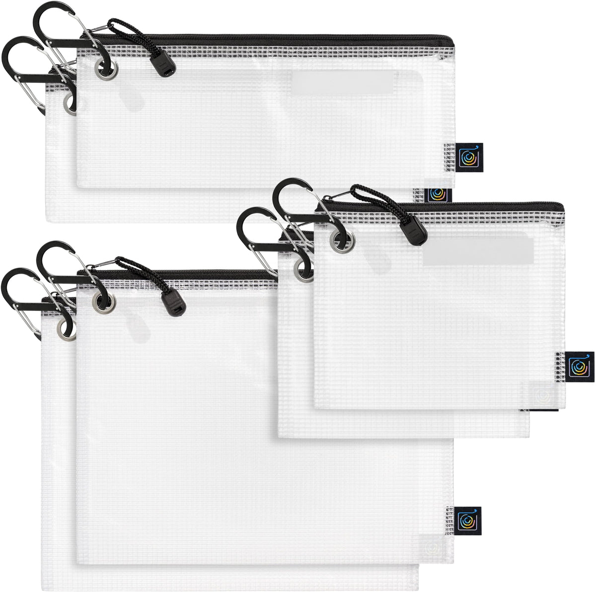 USB Cable Organizer Pouches, Color Coded Travel Cable Management Bags, 10 Pack