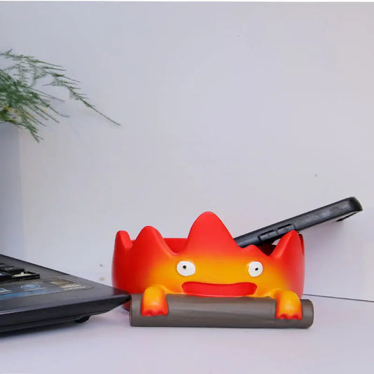Cartoon Storage Tray, Flame Design Entryway Key Holder, Student Desk Decor, Tabletop Display Decoration, Cute Organizer for Home and Office, Cute Desk Accessories, Fun Desk Accessories