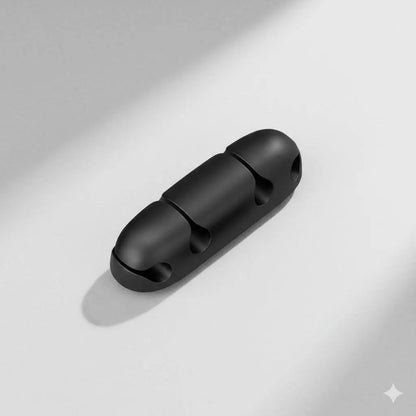 Reusable Silicone Cable Holder, Anti-Slip Detachable Cord Organizer for Desk, Charger Wrap, Office Home Tangle-Free Storage Solution, Dorm Car Multi-Scenario Use.