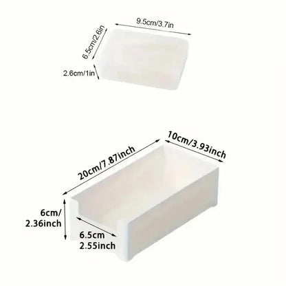 Cable Organizer Box Set - 8 Square PP Storage Boxes with Lids, 7 Small Flip-Style & 1 Large, Durable Desktop Charging Organizer for Home Office