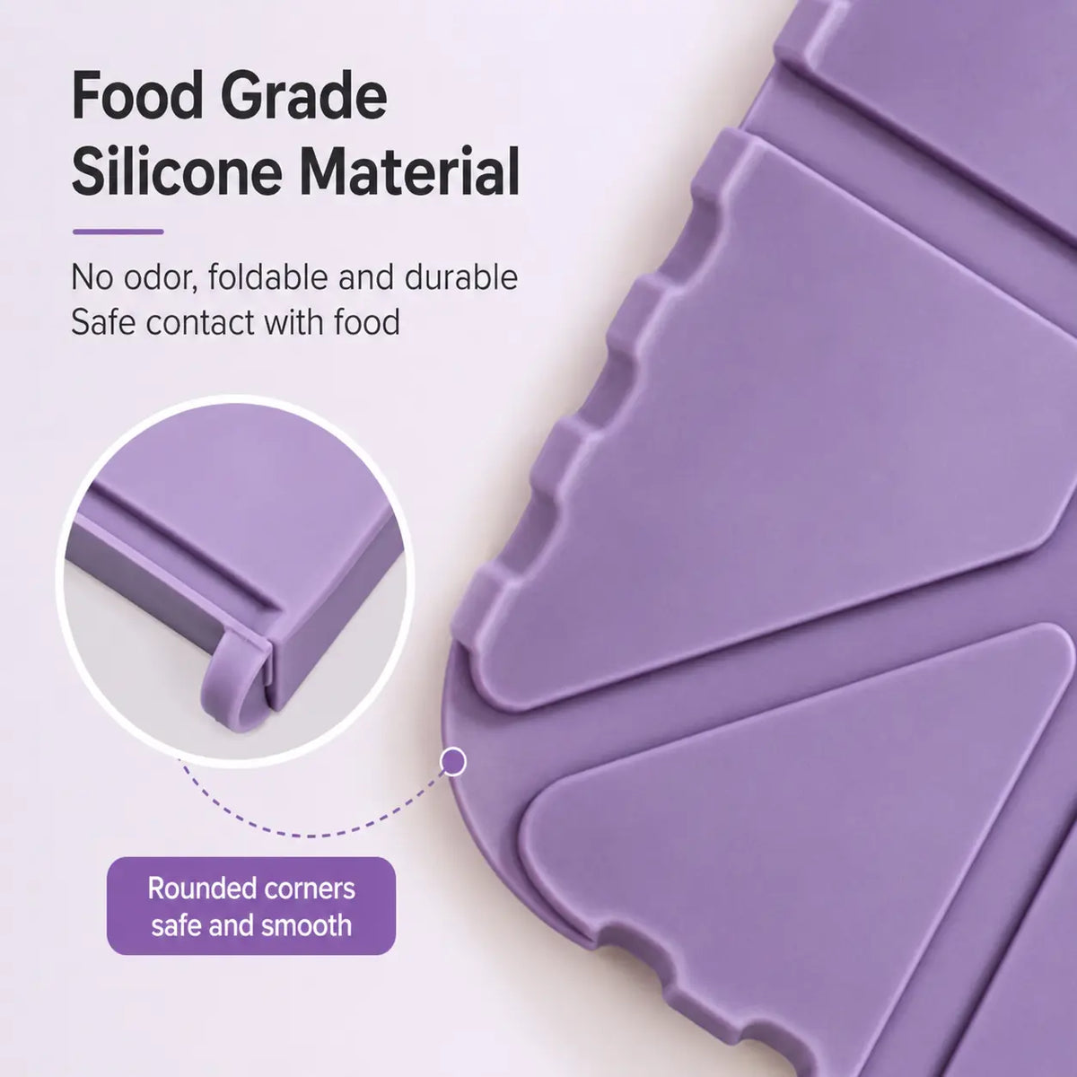 Foldable Silicone Organizer Storage Tray - 1 Count, Magnetic Folding Design, Compact, Easy to Clean, Multi-use for Home Kitchen Organizing, Outdoor Camping