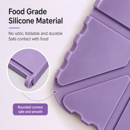 Foldable Silicone Organizer Storage Tray - 1 Count, Magnetic Folding Design, Compact, Easy to Clean, Multi-use for Home Kitchen Organizing, Outdoor Camping